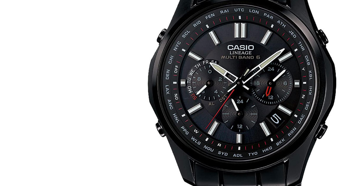CASIO カシオ LINEAGE ソーラー電波腕時計 実働品 おすすめ腕時計 