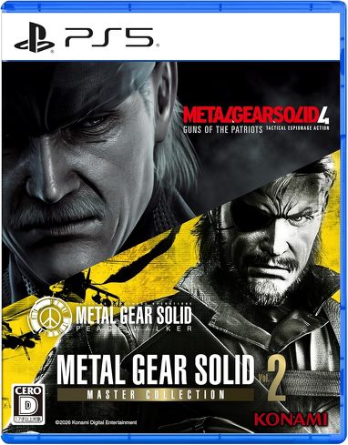 PS5�̃\�t�g�i�X�e���X�j�F�R�i�~�f�W�^���G���^�e�C�������g�uMETAL GEAR SOLID�FMASTER COLLECTION Vol.2�v