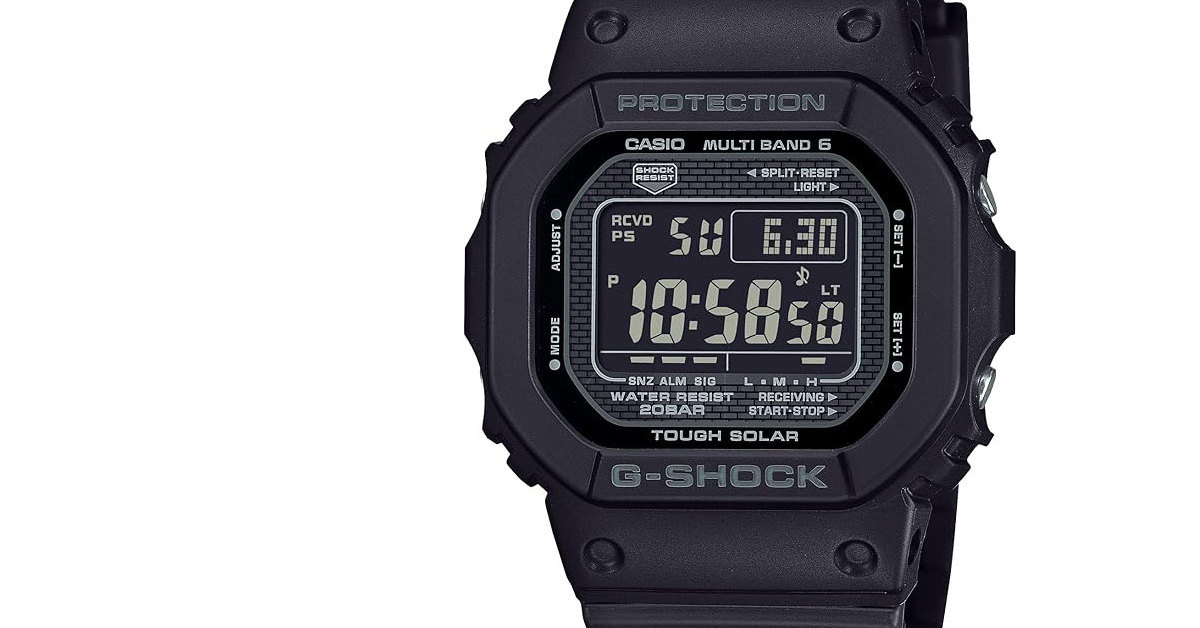 メタルケースの重厚感」【G-SHOCK】のオールブラック電波ソーラー