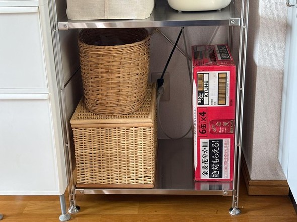 ����Ǖi�ňȑO�����Ă����u���ނ̃{�b�N�X�i�����j�����ꂢ�ɒu����