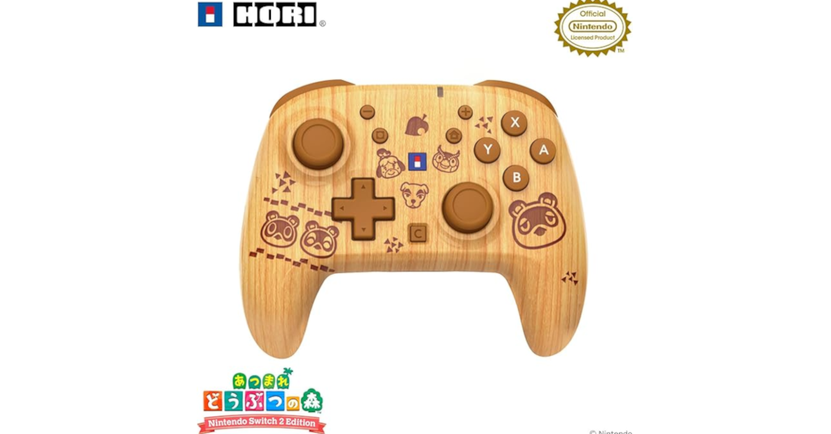 あつ森」デザインのNintendo Switch 2用アクセサリが登場 木目調が