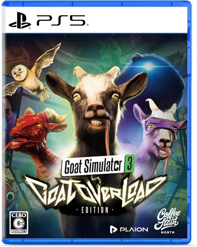 PS5�̃\�t�g�i�I�[�v�����[���h�j�FPLAION�uGoat Simulator 3 -Goat Overload Edition�v