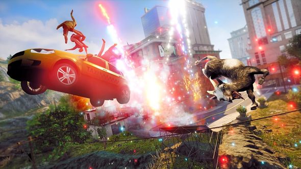 PS5�̃\�t�g�i�I�[�v�����[���h�j�FPLAION�uGoat Simulator 3 -Goat Overload Edition�v
