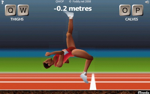 ひたすら走るだけ なのに人体の神秘を再発見できるゲーム Qwop 日々是遊戯 ねとらぼ