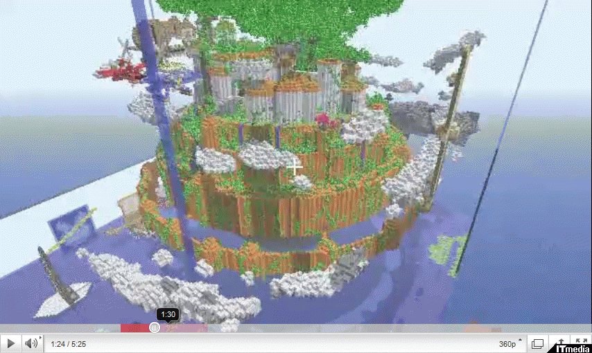 ラピュタは本当にあったんだ Minecraft で再現されたラピュタがスゴい 日々是遊戯 ねとらぼ