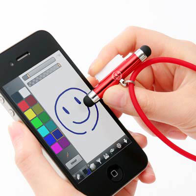 Dockコネクターのタッチペンがおしゃれ！――サンワダイレクト、iPhone用のタッチペン付きネックストラップを発売 - ねとらぼ
