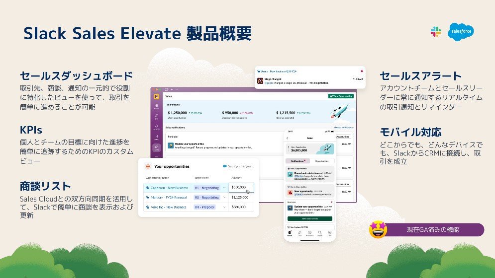 Slack Sales Elevate̐iTvioTFZ[XtH[XEWp̒񋟎j