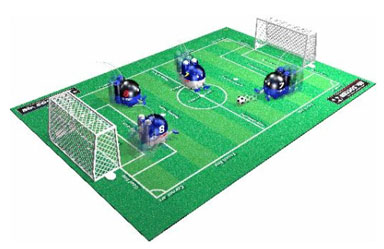 ラジコンロボットでシュート 対戦型サッカーゲーム Itmedia News