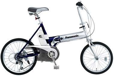 休日に便利な折りたたみ式電動自転車「オフタイム」～松下 - ITmedia NEWS