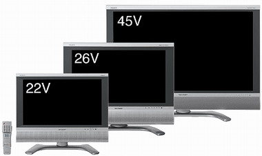 シャープ、フルHD対応45V型など液晶テレビAQUOS新製品 - ITmedia NEWS