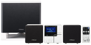 ビクター、iPodや音楽ケータイと連携するコンポ＆ポータブルオーディオ 