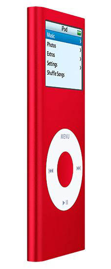 赤いiPod nano、登場：カラーは6色展開に - ITmedia NEWS