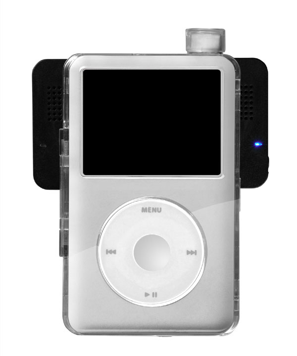 iPod classic 80GB＋JBLスピーカー グリーンハウス、回転型スピーカー搭載のiPod classicケース発売
