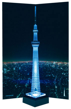 ゆったりと光る東京スカイツリー、トミーテック「Crystal sky tree」：インテリアに - ITmedia NEWS