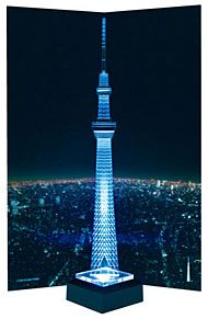 ゆったりと光る東京スカイツリー、トミーテック「Crystal sky tree 