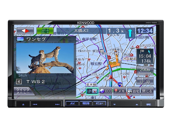 〈値下げ・地図データ2018年〉ケンウッド MDV-D306BT 新品アンテナ付 KENWOOD ケンウッド カーナビ MDV-D306 地図更新済み2022年第2版(2023