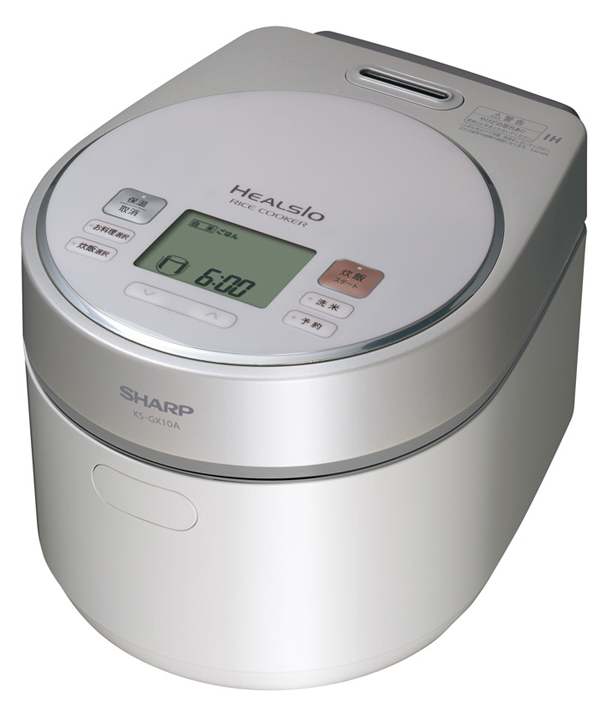 シャープ、洗米もしてくれる「ヘルシオ炊飯器」：かいてんユニット搭載