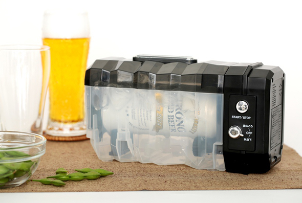 タカラトミー、缶ビール急冷器「ストロングビアクーラー」発売：氷点下