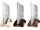 「MacBookは閉じて使う」という人のために：フォーカルポイント、クラムシェルモードのMacBook向け木製スタンド