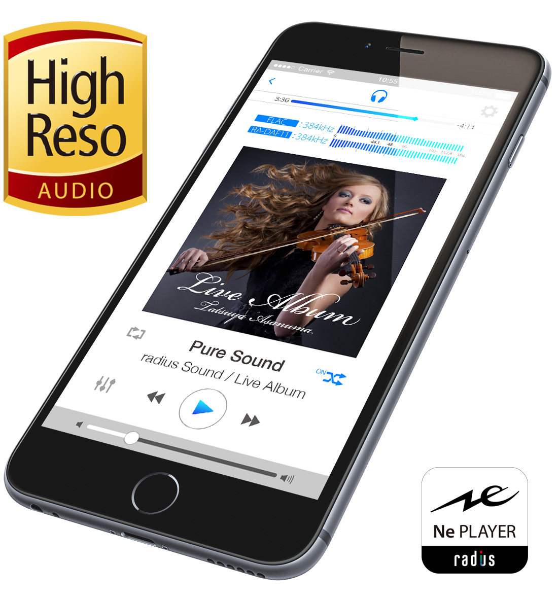 Iphoneでハイレゾ再生を可能にする Ne Player For Ios アプリ 4月上旬登場 Itmedia News