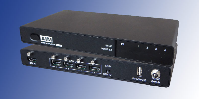 4K放送時代の便利アイテム――エイム電子のHDCP 2.2対応分配機「AVS-4K22