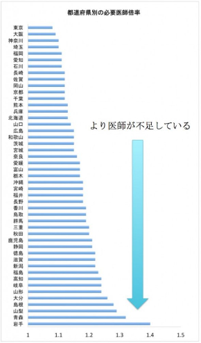 日本の医療格差は9倍 : 医師不足の真実-
