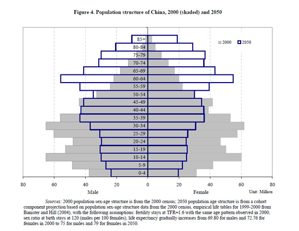 中国の人口ピラミッド