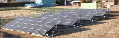 宮城県岩沼市内に設置された「農業用充電ステーション」