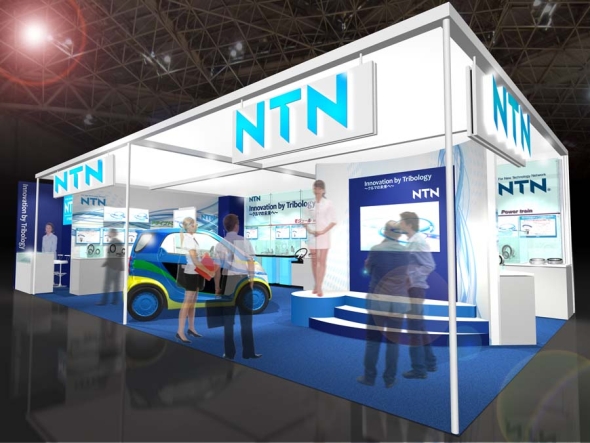 NTNの「人とくるまのテクノロジー展2014」のブースイメージ