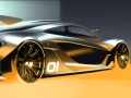「McLaren P1 GTR」のデザインスケッチ