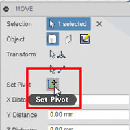 図7　［Move］内の［Set Pivot］