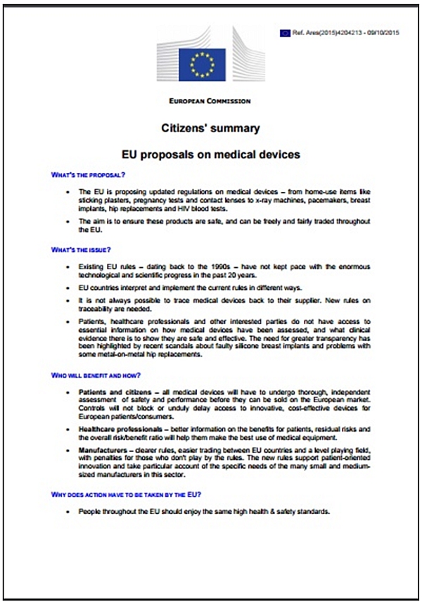 }2@EUË@KĂ̊TviNbNŊgj oTFEuropean CommissionuEU proposals on medical devices - Citizensf summaryvi2012N910j