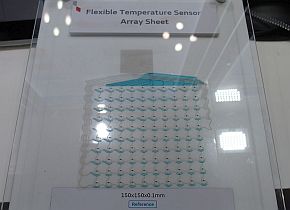 開発中の温度分布測定用シート型NTCサーミスターアレイ