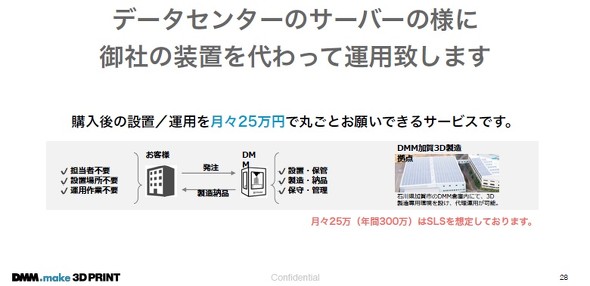 3dプリンタを預かり管理 運用 保守を丸ごと代行 Dmmが新サービスを開始 3dプリンタニュース 2 2 ページ Monoist