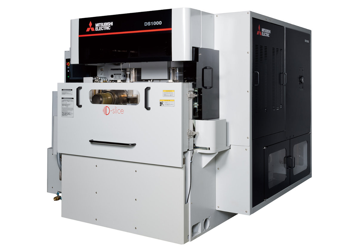 SiCやGaNスライス工程の生産性を60％改善、三菱電機のマルチワイヤ放電