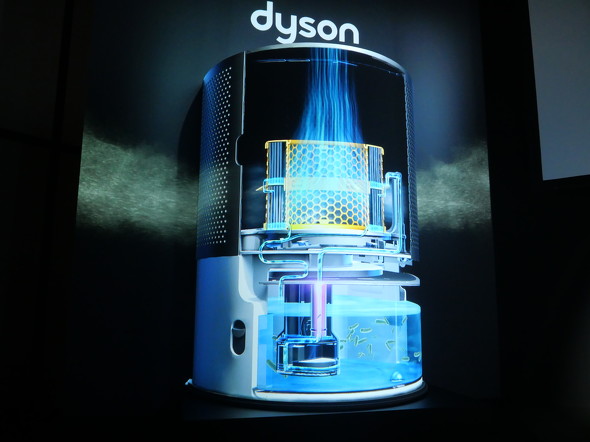 ダイソンが加湿空気清浄機の新製品を発表、微生物学や自然風データを
