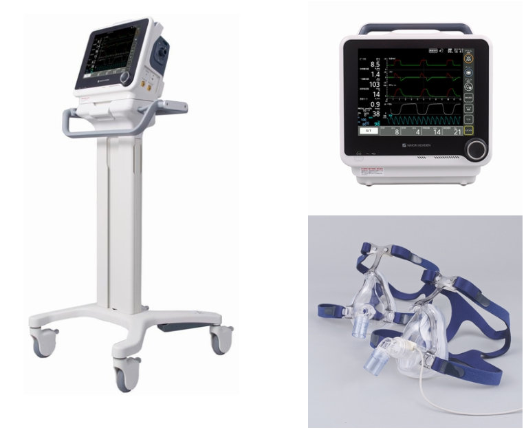 新型コロナ対策で日本光電が人工呼吸器増産、6カ月間で1000台供給