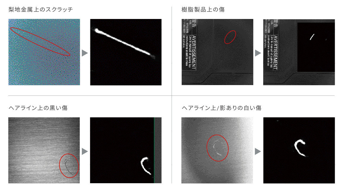 DMS傷確認 学習なしでキズを抽出、外観検査自動化に貢献するAI機能搭載画像処理