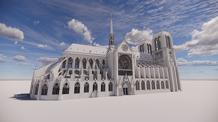 ノートルダム大聖堂の修復を支援、BIMを用いて歴史的なデジタル記録を作成