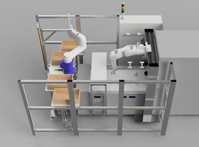ANAのケータリング工場で食器自動仕分けロボットの実証実験を開始