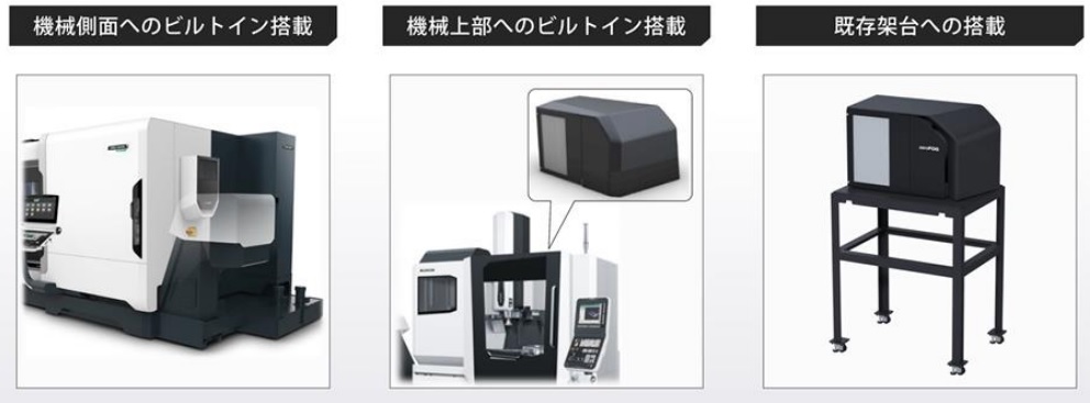 切削油のミストを99.97％捕集する、コンパクトなビルトインミスト