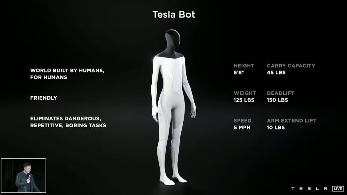 テスラが人型ロボットに参入、「クルマで成し得たことを人型へ」とマスクCEO