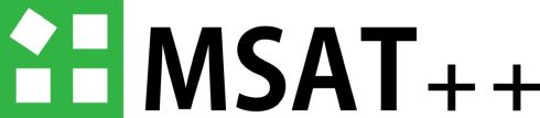 「MSAT++」のロゴ