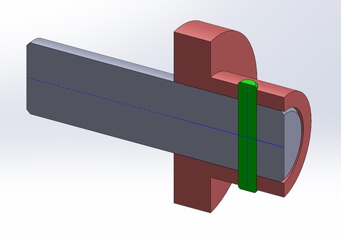 3D CADによるアセンブリ断面