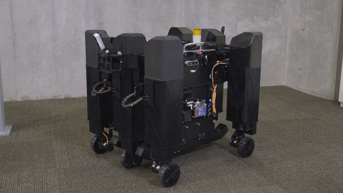 ソニーが6脚車輪ロボットを開発、車輪移動と脚移動で整地と不整地に両 