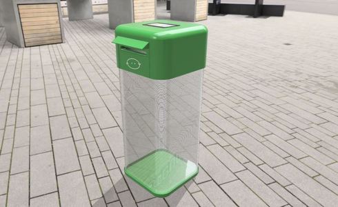 市民らの行動変容を誘発する新たな回収装置「しげんポスト」のイメージ