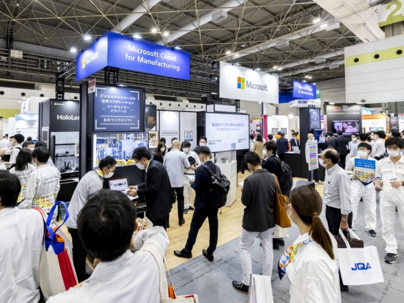 「第25回関西ものづくりワールド」における日本マイクロソフトの展示ブース
