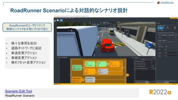 「RoadRunner Scenario」による対話的なシナリオ設計