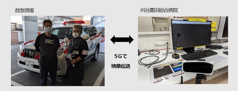 5Gを活用し、救急現場の映像伝送とデジタル聴診器による遠隔診療の実証