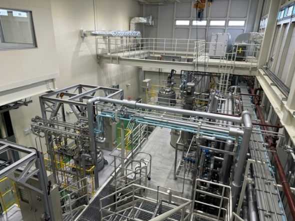 バイオファウンドリ研究所の中核施設となる試製室の全景